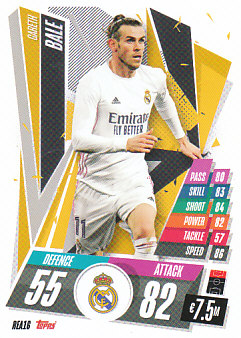 Gareth Bale Real Madrid 2020/21 Topps Match Attax CL #REA16